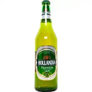 Пиво Hollandia світле фільтроване 4.7% 0.65 л